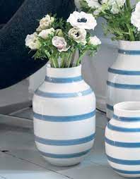 Vase - OMAGGIO - Light Green Stripe - Large