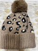 Pom Pom  Hat - Sand Pattern