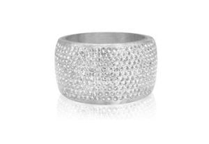 SIF JAKOBS- Isola Bangle Collection-wide Silver or Black Resin