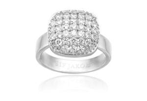 SIF JAKOBS - Lecce Bambino Ring- White Cubic Zirconia- 925 Sterling Silver