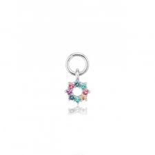 SIF JAKOBS-Hoop Earring Charm-925 Sterling Silver