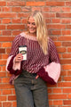 Jumper - LIANA Knit - Bordeaux / Blush