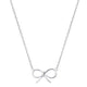 VIA London - Openwork Bow Necklace - Sterling Silver