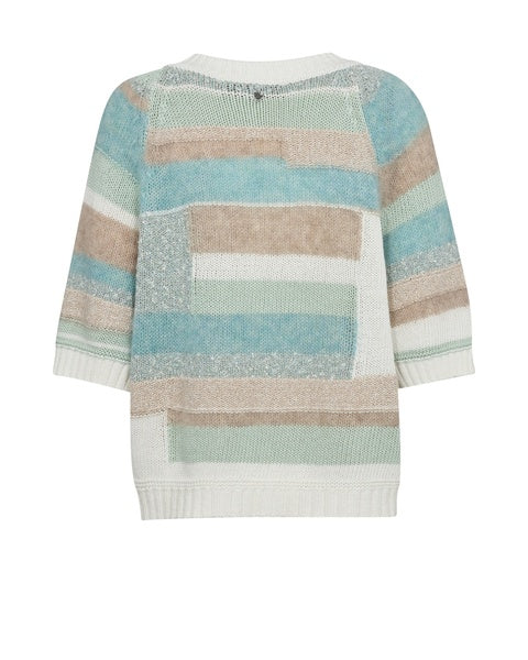 Jumper -  DAYA SS PATCH KNIT - Surf-Spray