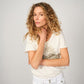 Top - NADINE O-SS DECO TEE - Celadon Tint - LB
