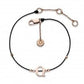 DAISY Bracelet - Alpha Letter Bracelet - Rose Gold Plated - 925 Silver