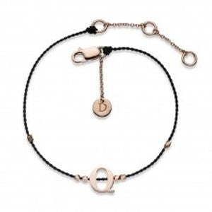 DAISY Bracelet - Alpha Letter Bracelet - Rose Gold Plated - 925 Silver