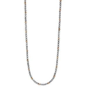 Juleo Jewellery - Chunky Beaded Necklace - Silver & Rose Gold Plated