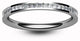 Wedds & Co - 18ct White Gold - Princess Cut Diamonds - Half Eternity Ring - Size L