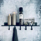 Shelf  - 5 Hooks - Iron - Black