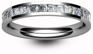 Wedds & Co - Diamond Eternity Ring - Princess Cut - Size M