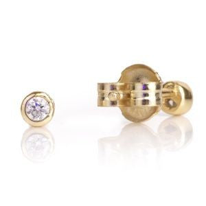 VIA London - 2mm Round Stud Earrings