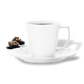 Coffee Cup with Saucer - White