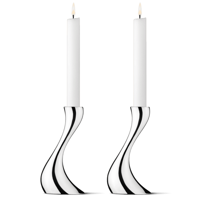 Cobra Small Candleholder - Stainless Steel