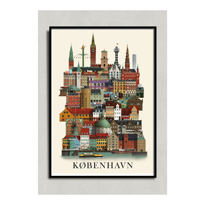 Copenhagen City Poster