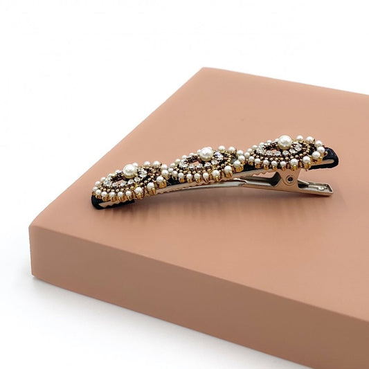 Hair clip Deluxe - Pearls And Beads