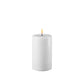 Block Candle LED - 7.5 x 12.5cm - White