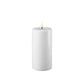 Block Candle LED - 7.5 x 15cm - White
