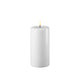 Block Candle LED - 7.5 x 15cm - White