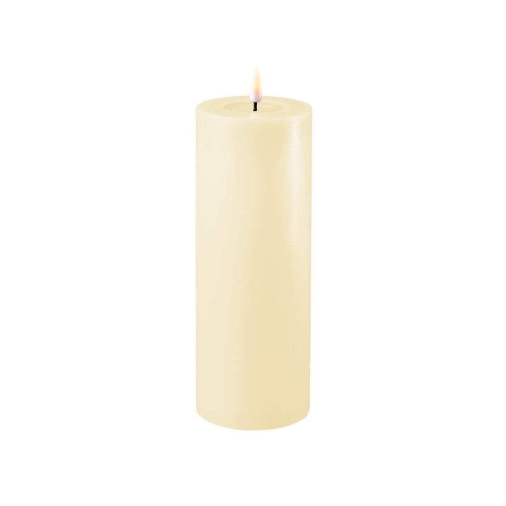 Cream - LED Candle - 7.5 x 20cm