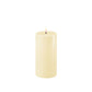Block Candle LED - D 7.5 cm H 15 cm - Cream