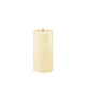 Block Candle LED - D 7.5 cm H 15 cm - Cream