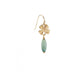 Evonne - Single Earring - Green Agate