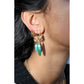 Evonne - Single Earring - Green Agate