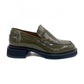 Patent Green Loafers