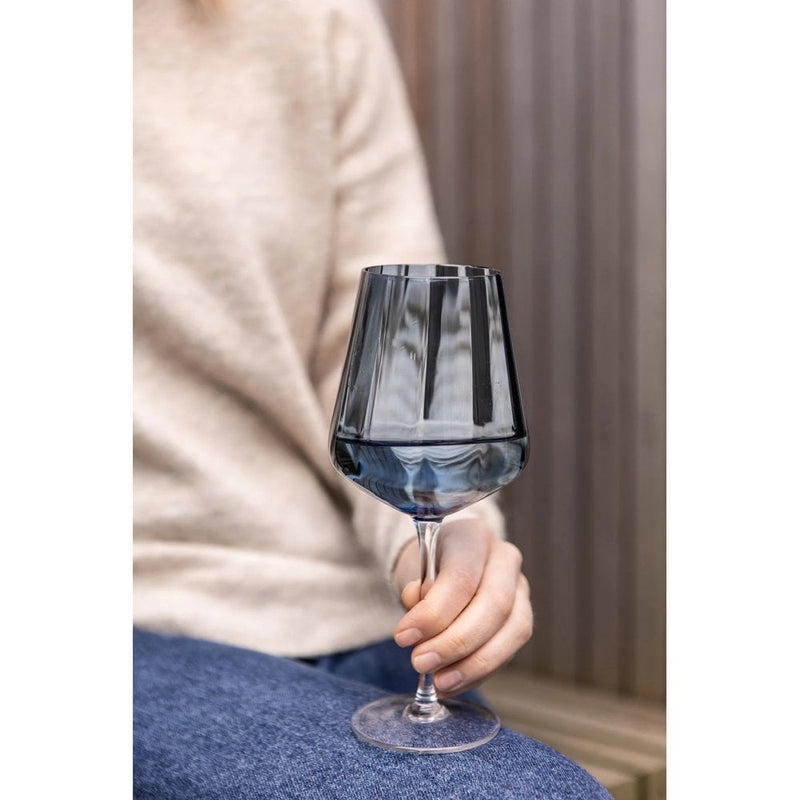 Meadow Stemware - Blue White-Wine Glass